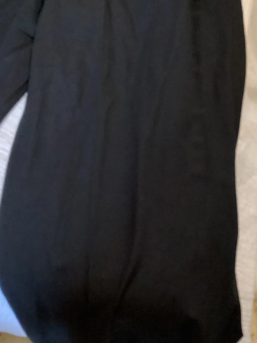 Zara Linen Black Pleated Trousers
